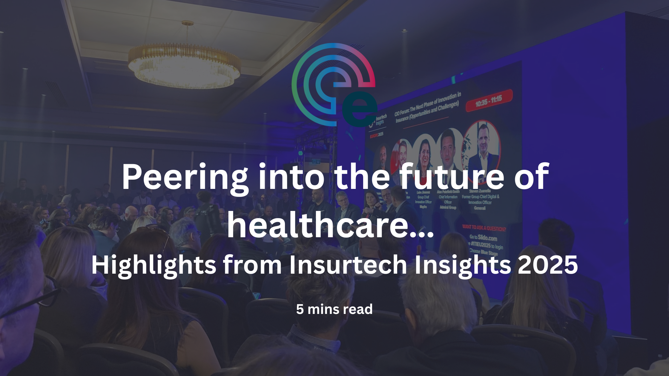 Photo from Insurtech Insights 2025 showing well attended panel discussion